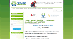 Desktop Screenshot of formationsolutionsante.com