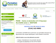Tablet Screenshot of formationsolutionsante.com